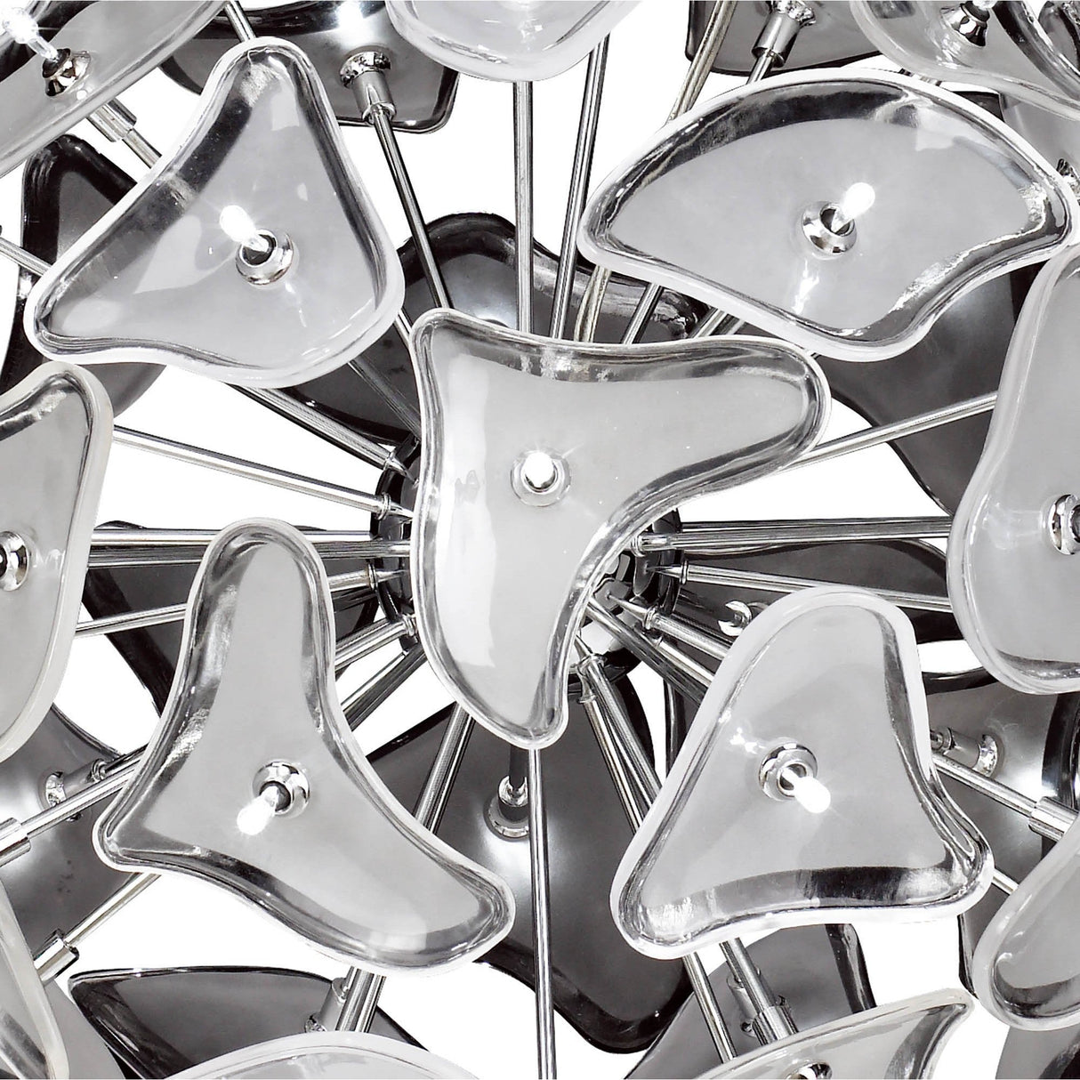 Otto 41 Light Glass Pendant Light – Chrome