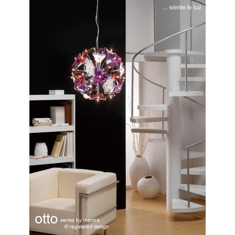 Otto 41 Light Glass Pendant Light – Chrome