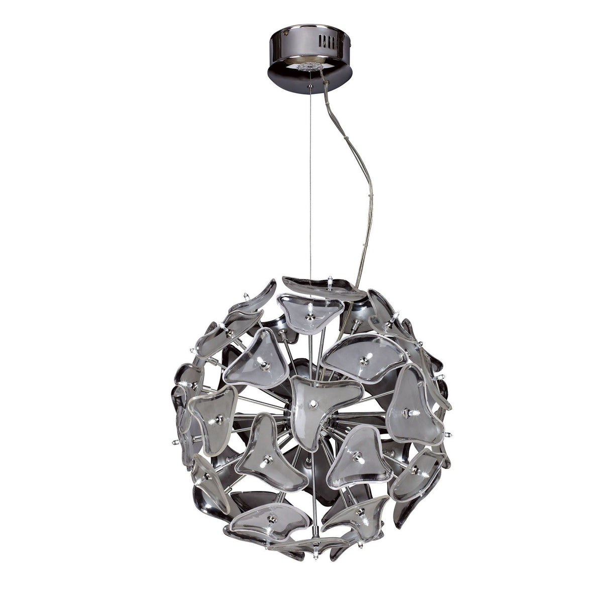 Otto 41 Light Glass Pendant Light – Chrome