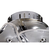 Otto 3 Light  Glass Wall/Ceiling Light - Chrome