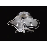 Otto 3 Light  Glass Wall/Ceiling Light - Chrome