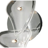 Otto 2 Light Glass Wall/Ceiling Light - Chrome