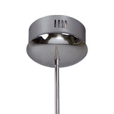 Otto 65cm Ring 24 Light Glass Chandelier - Chrome & Black