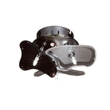 Otto 3 Light Glass Wall/Ceiling Light - Chrome/Black