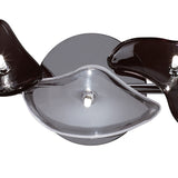 Otto 5 Light Glass Wall/Ceiling Light - Chrome/Black