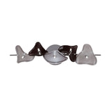 Otto 5 Light Glass Wall/Ceiling Light - Chrome/Black