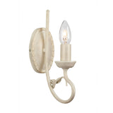 Olivia 1 Light Wall Light - Ivory/Gold Patina