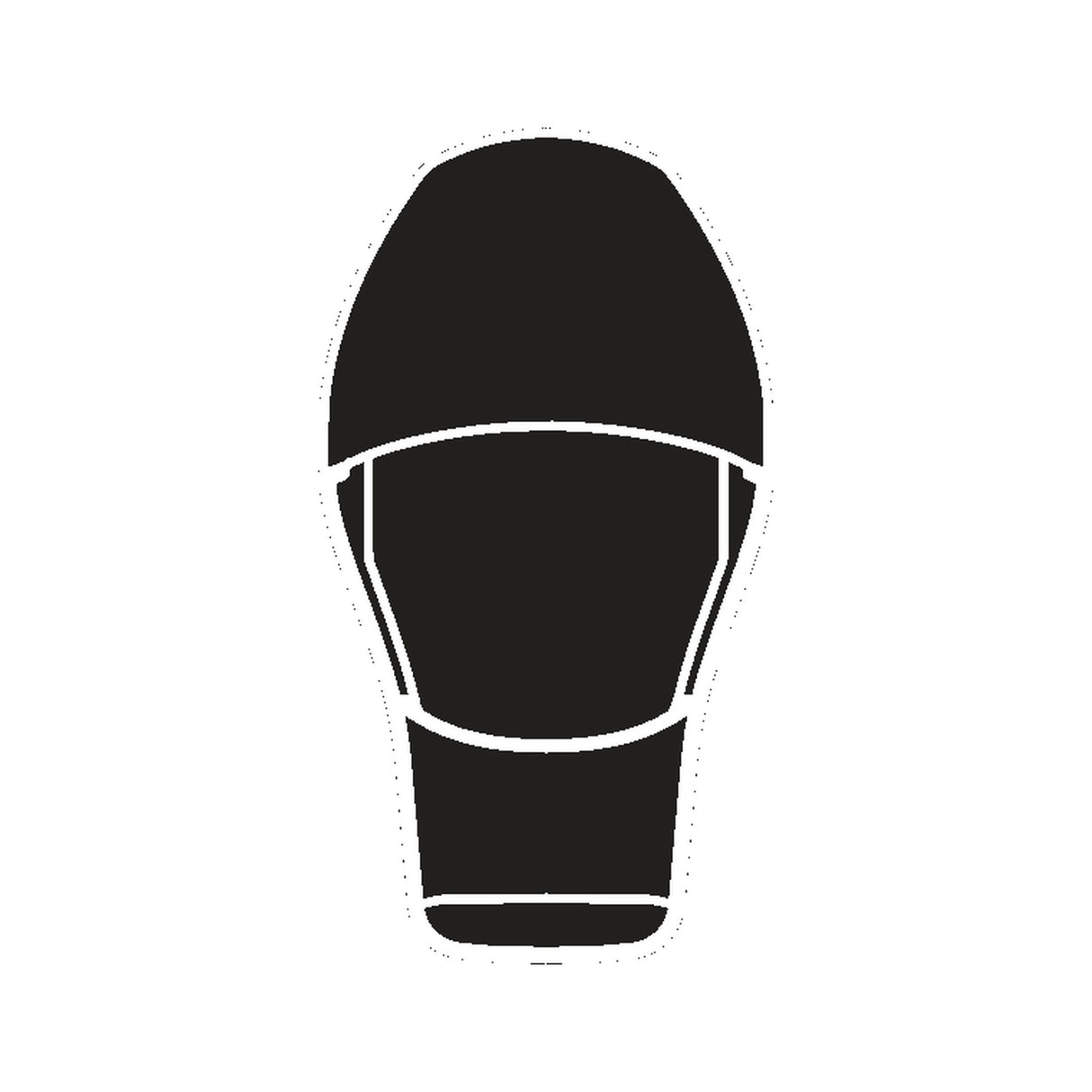 Ovolo Cast Aluminium Outdoor Half Lantern Wall Light in graphite, egg-shaped silhouette narrowing to the base with a flat back, shown as a solid icon-style image on a plain white background.
