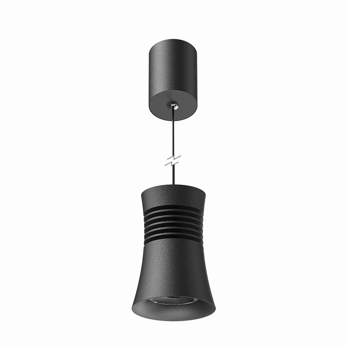 Pagoda 5.5cm LED Pendant Light 12.5W 3000K - Black