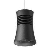 Pagoda 5.5cm LED Pendant Light 12.5W 3000K - Black
