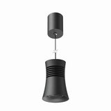 Pagoda 5.5cm LED Pendant Light 12.5W 4000K - Black