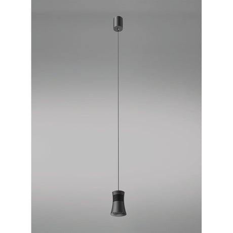 Pagoda 5.5cm LED Pendant Light 12.5W 4000K - Black