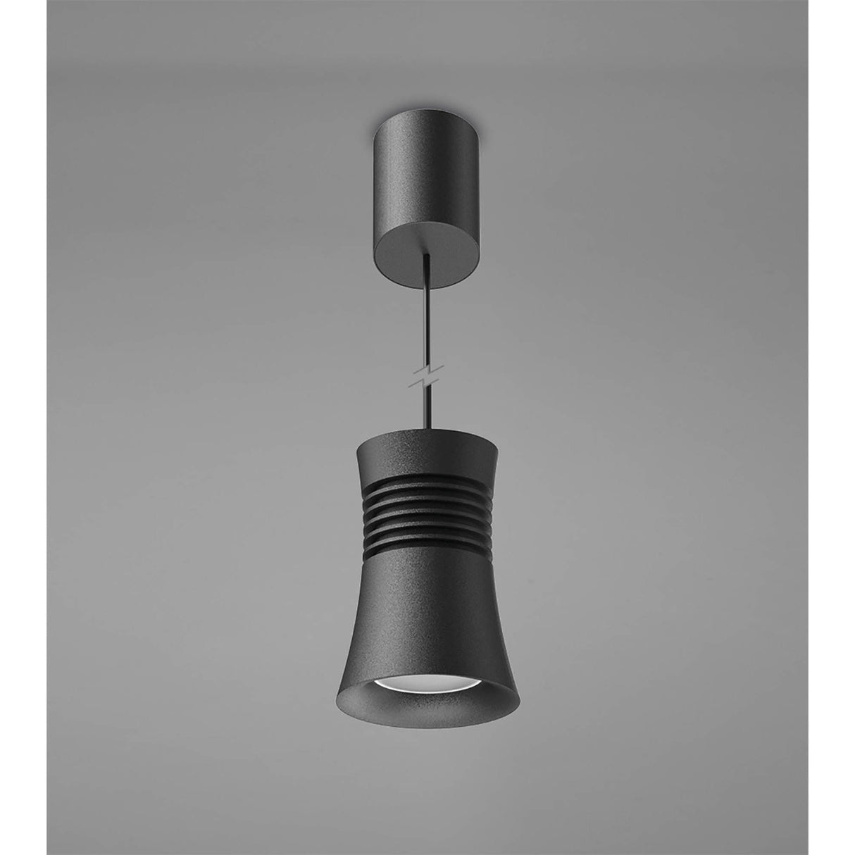 Pagoda 5.5cm 1 Light Pendant Light - Black