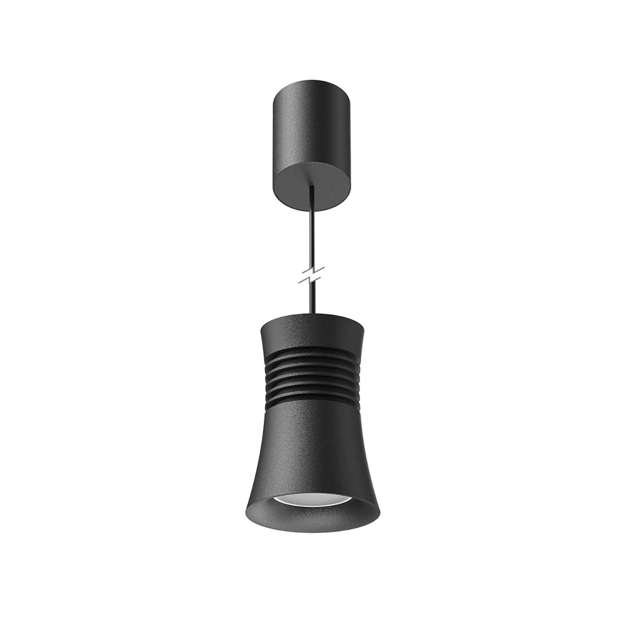 Pagoda 5.5cm 1 Light Pendant Light - Black