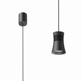 Pagoda 5.5cm 1 Light Pendant Light - Black