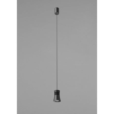 Pagoda 5.5cm 1 Light Pendant Light - Black