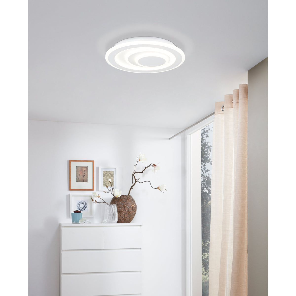 Palagiano 1 LED Flush Ceiling Light 30cm - White