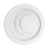 Palagiano 1 LED flush ceiling light, 38cm round white fitting with offset stepped rings for a layered effect, shown on a plain white background.