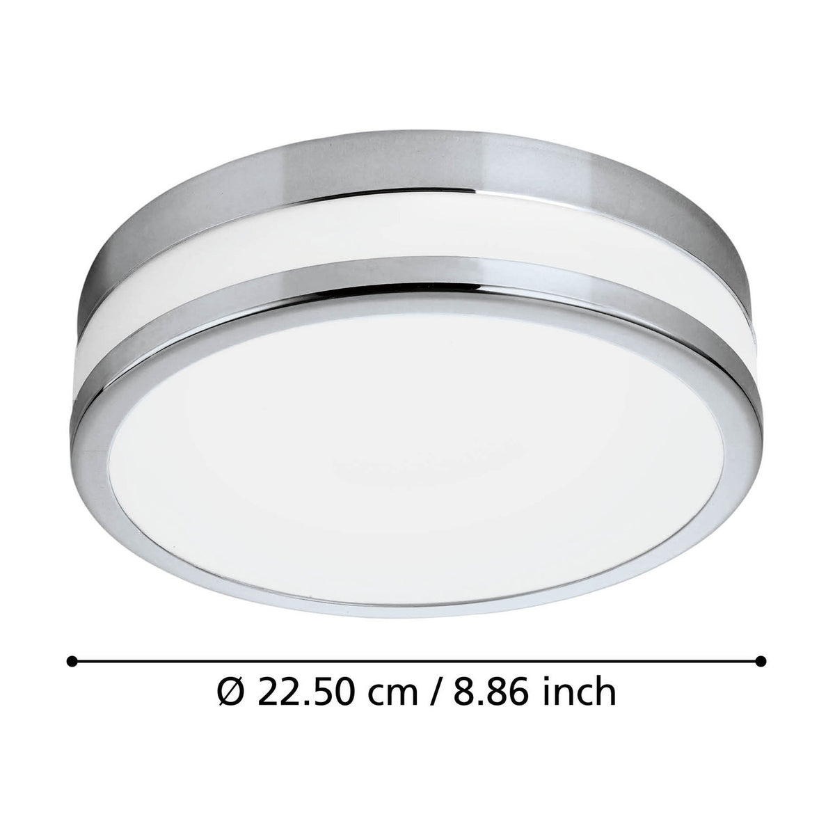 Palermo LED Bathroom Ceiling Light - Chrome
