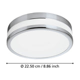 Palermo LED Bathroom Ceiling Light - Chrome
