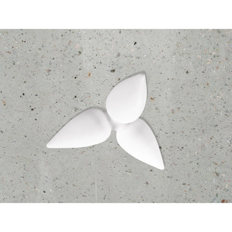 Palma 3 Light Outdoor Semi-Flush Ceiling Light – White