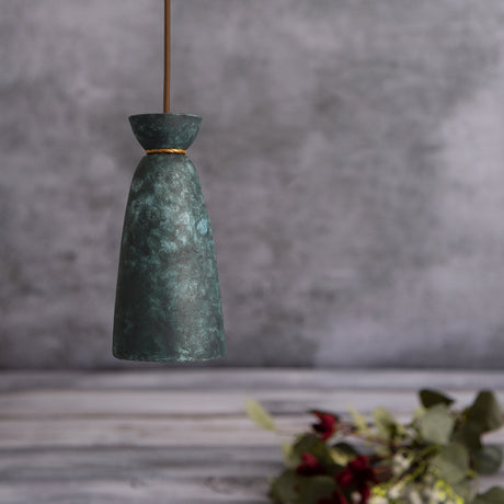 Pando Ceramic Pendant Light - Blue Earth