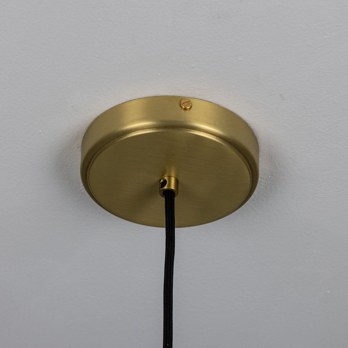 Pando Ceramic Pendant Light - Matt White Striped