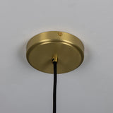 Pando Ceramic Pendant Light - Matt White Striped