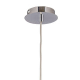 Pandora 18cm Small 1 Light Glas  Pendant Light - Polished Chrome
