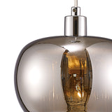 Pandora 3 Light Glass Cluster Pendant Light - Polished Chrome
