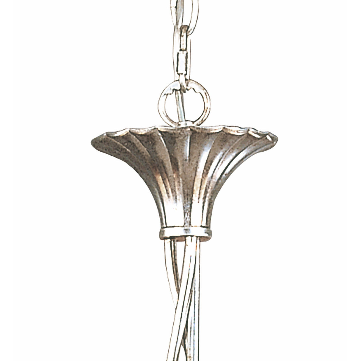 Paola 55cm 3 Light Chandelier - Silver With Black Shades