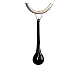 Paola 55cm 3 Light Chandelier - Silver With Black Shades