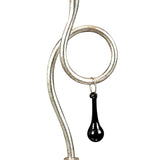 Paola 1 Light Table Lamp - Silver With Cream Shade