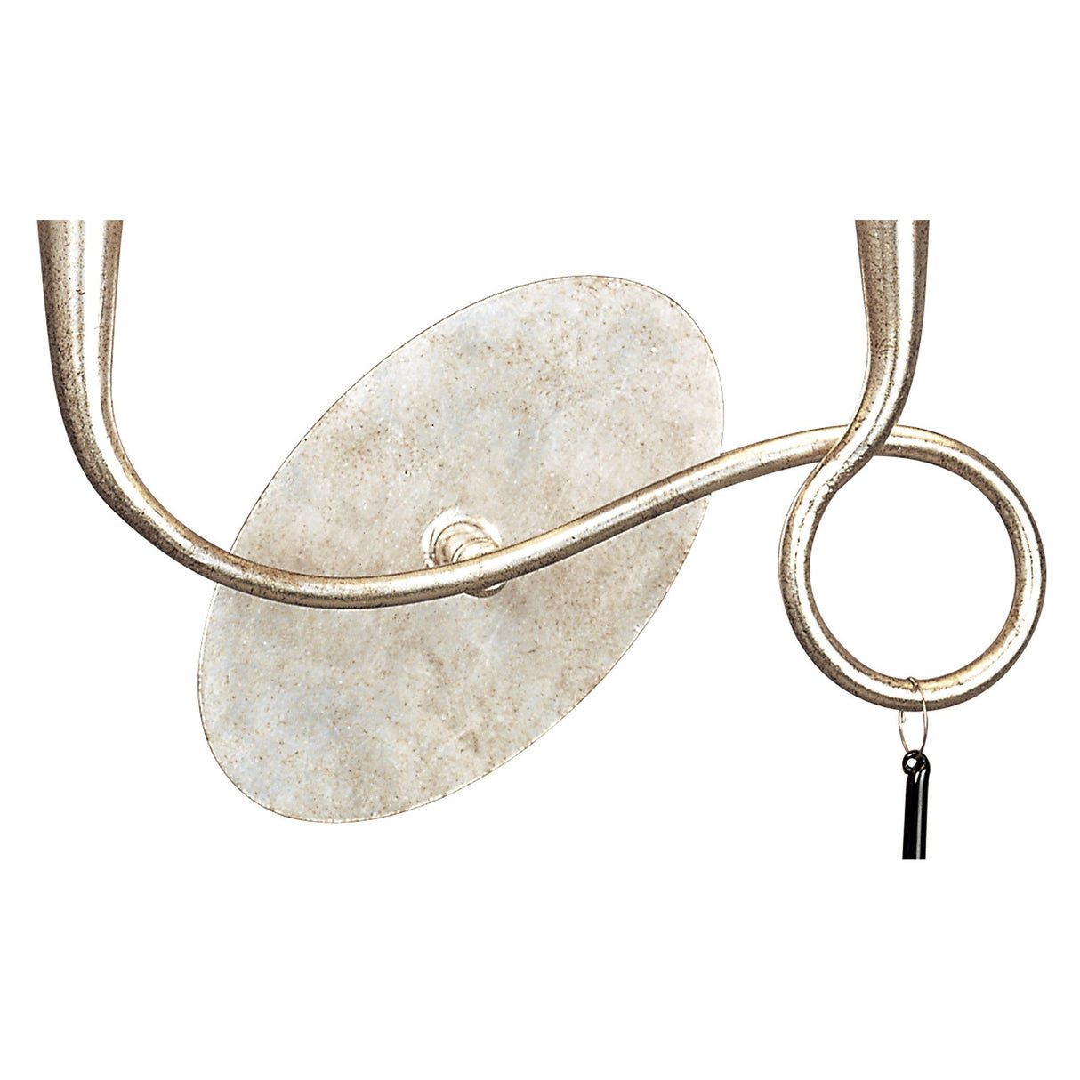 Paola 2 Light Wall Light - Silver With Cream Shades