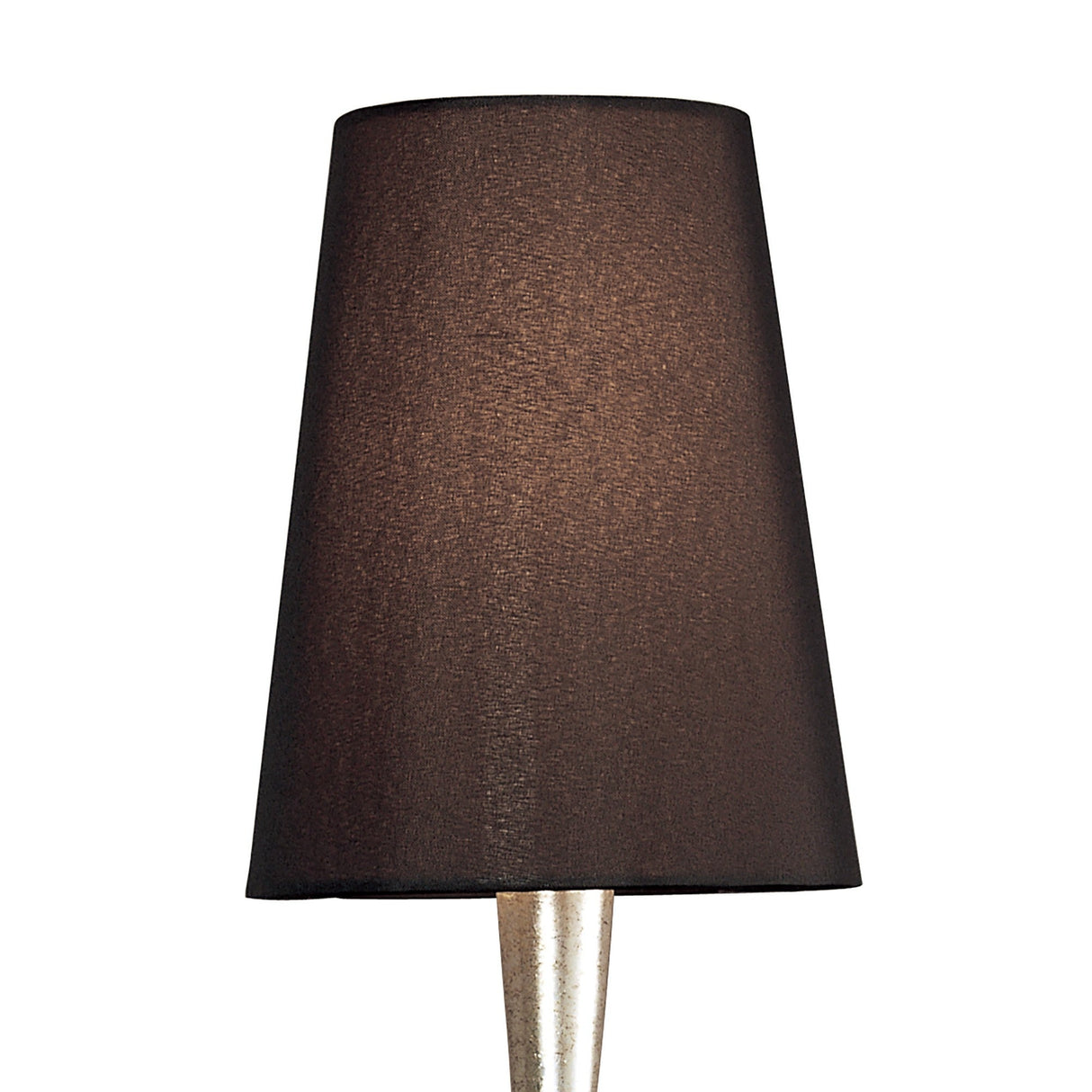 Paola 1 Light Wall Light - Silver With Black Shade