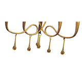 Paola 64cm 3 Arm 6 Light Chandelier - Gold With Black Shades