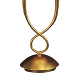 Paola 2 Light Table Lamp - Gold Painted With Cream Shades