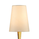 Paola 1 Light Wall Light With Switch - Gold With Cream Shade