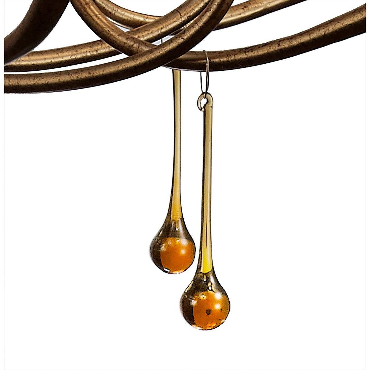 Paola 95cm Round 8 Light Chandelier - Gold With Black Shades