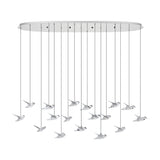 Paratebueno 1 17 Light Linear Pendant Light - Chrome