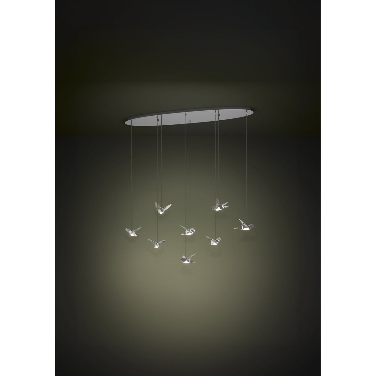 Paratebueno 1 8 Light Linear Pendant Light - Chrome