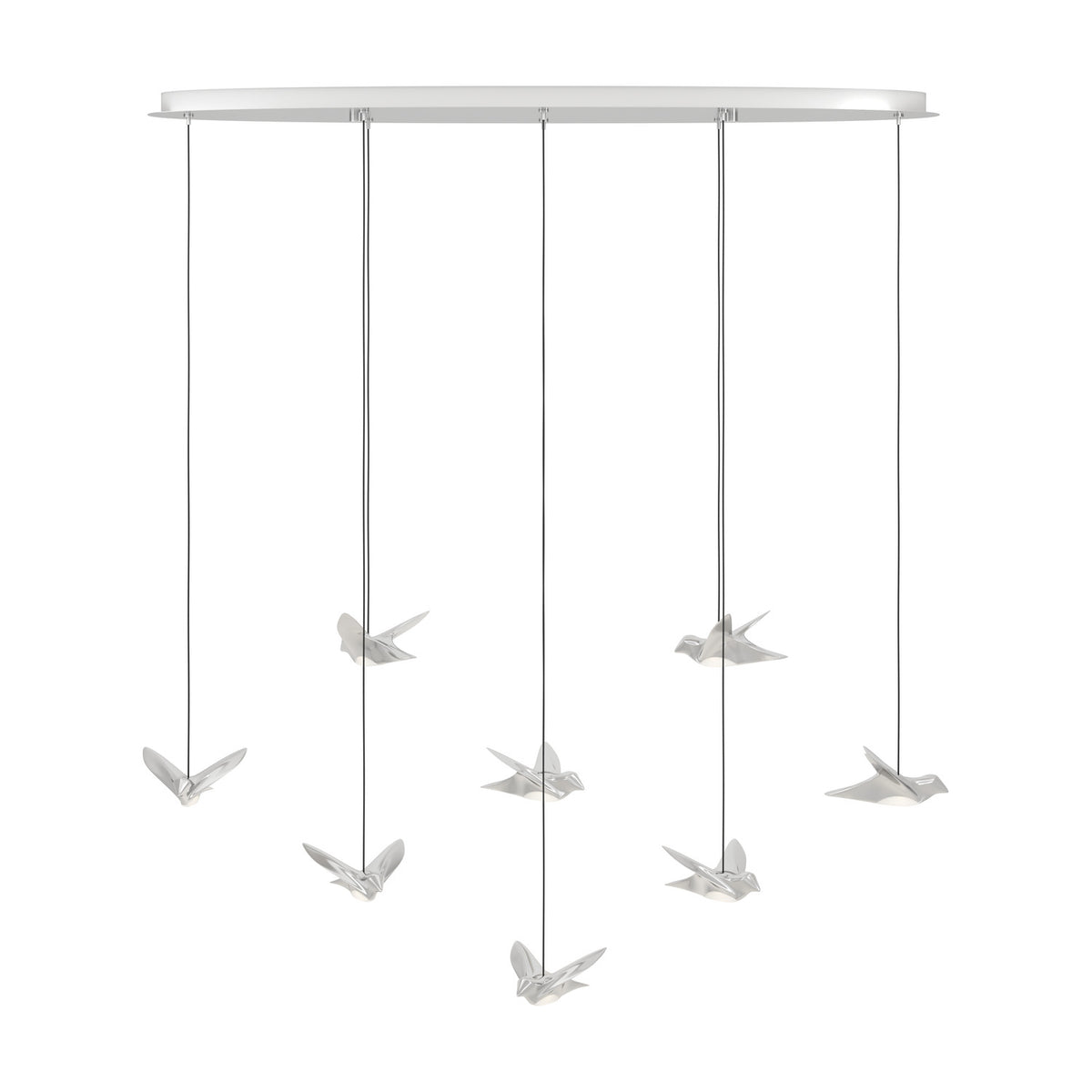 Paratebueno 1 8 Light Linear Pendant Light - Chrome