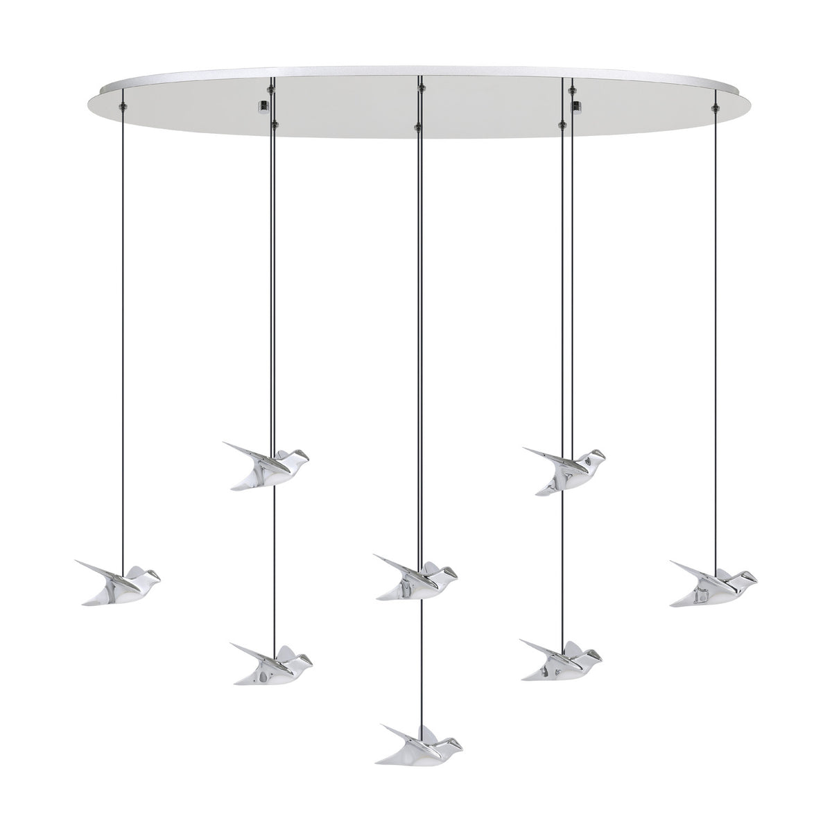 Paratebueno 1 8 Light Linear Pendant Light - Chrome