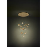 Paratebueno 2 17 Light Pendant - Brass