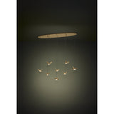 Paratebueno 2 8 Light Linear Pendant Light - Brass