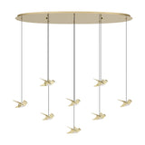 Paratebueno 2 8 Light Linear Pendant Light - Brass