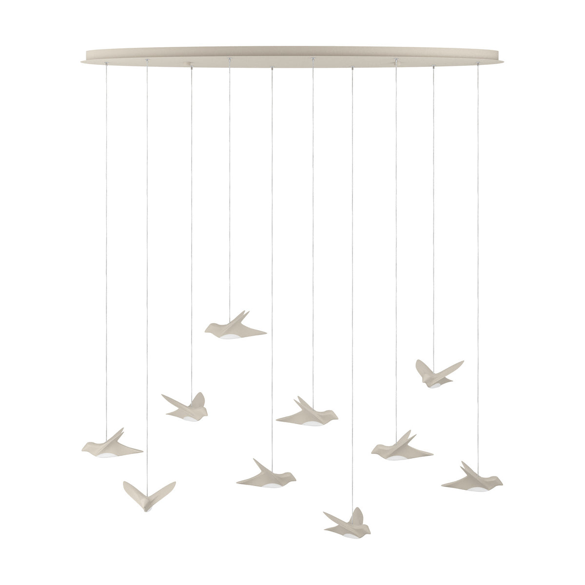 Paratebueno 3 Pendant Light 125cm - Sand