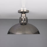 Paris Industrial Brass Dome Flush Ceiling Light