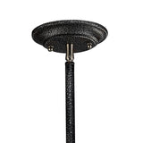 Parker 1 Light Pendant Light - Weathered Zinc & Brushed Nickel