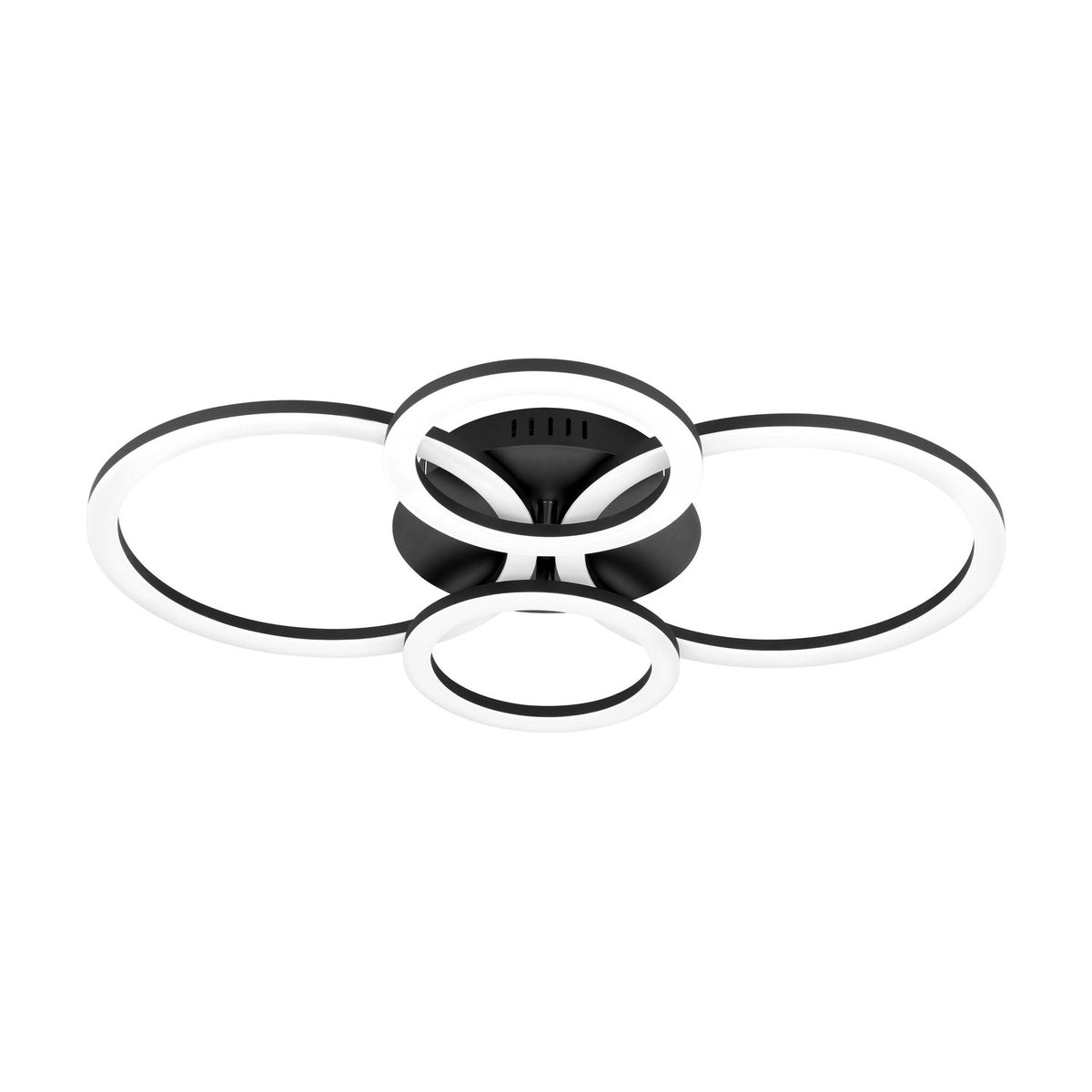 Parrapos Smart LED Flush Ceiling Light 61.4 x 45cm - Black